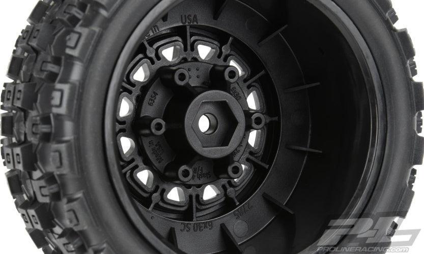 Pro-Line Badlands MX SC 2.2"/3.0" M2 Terrain Tires Mounted Traxxas Slash 2wd /4x4