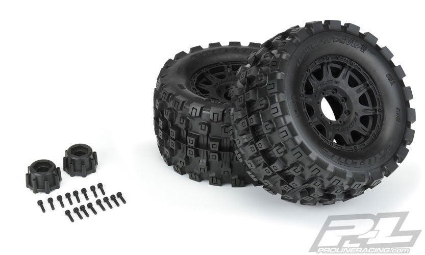 Pro-Line Badlands MX38 HP Belted 3.8" Pre-Mounted Truck Tires (Black) (M2)