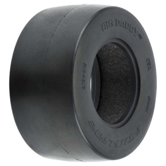 Pro-Line 10184-17 Big Daddy 2.2"/3.0" Wide Drag Slick MC Clay Tires Short Course