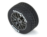 Pro-Line PRO10283-10 Losi NASCAR 1/12 Goodyear Eagle Pre-Mounted Wet/Rain Tires (4) (Medium)