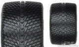Pro-Line Road Rage 3.8" Street Tires Mounted For 17mm MT Mounted on Raid Black