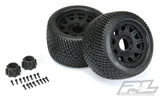 Pro-Line Road Rage 3.8" Street Tires Mounted For 17mm MT Mounted on Raid Black