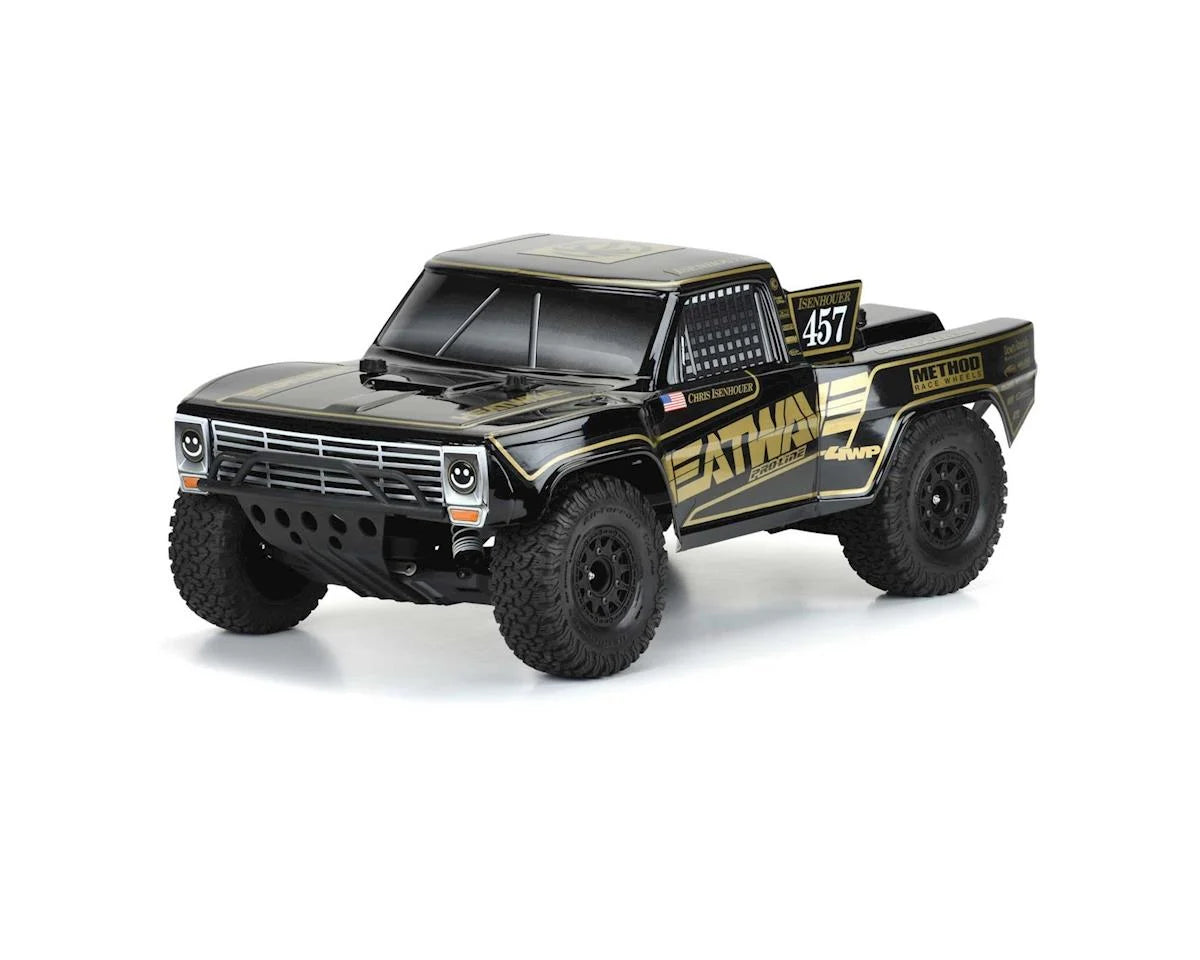 Pro-Line PRO3551-18 1967 Ford F-100 Heatwave Edition Tough-Color Race Truck Pre-Cut Body (Black)