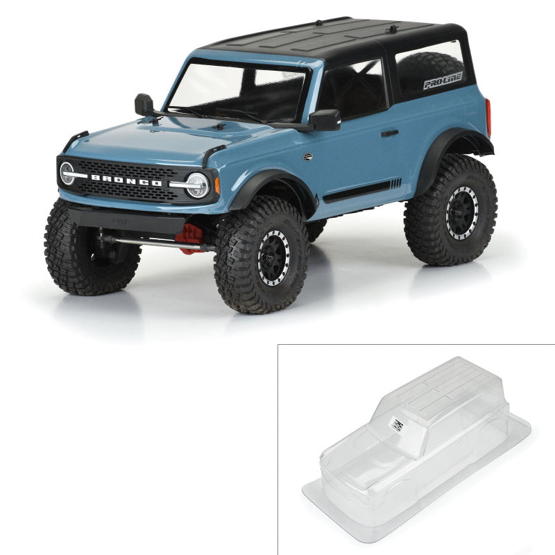 Pro-Line 3569-00 1/10 2021 Ford Bronco Clear Body Set 11.4" Wheelbase Crawler