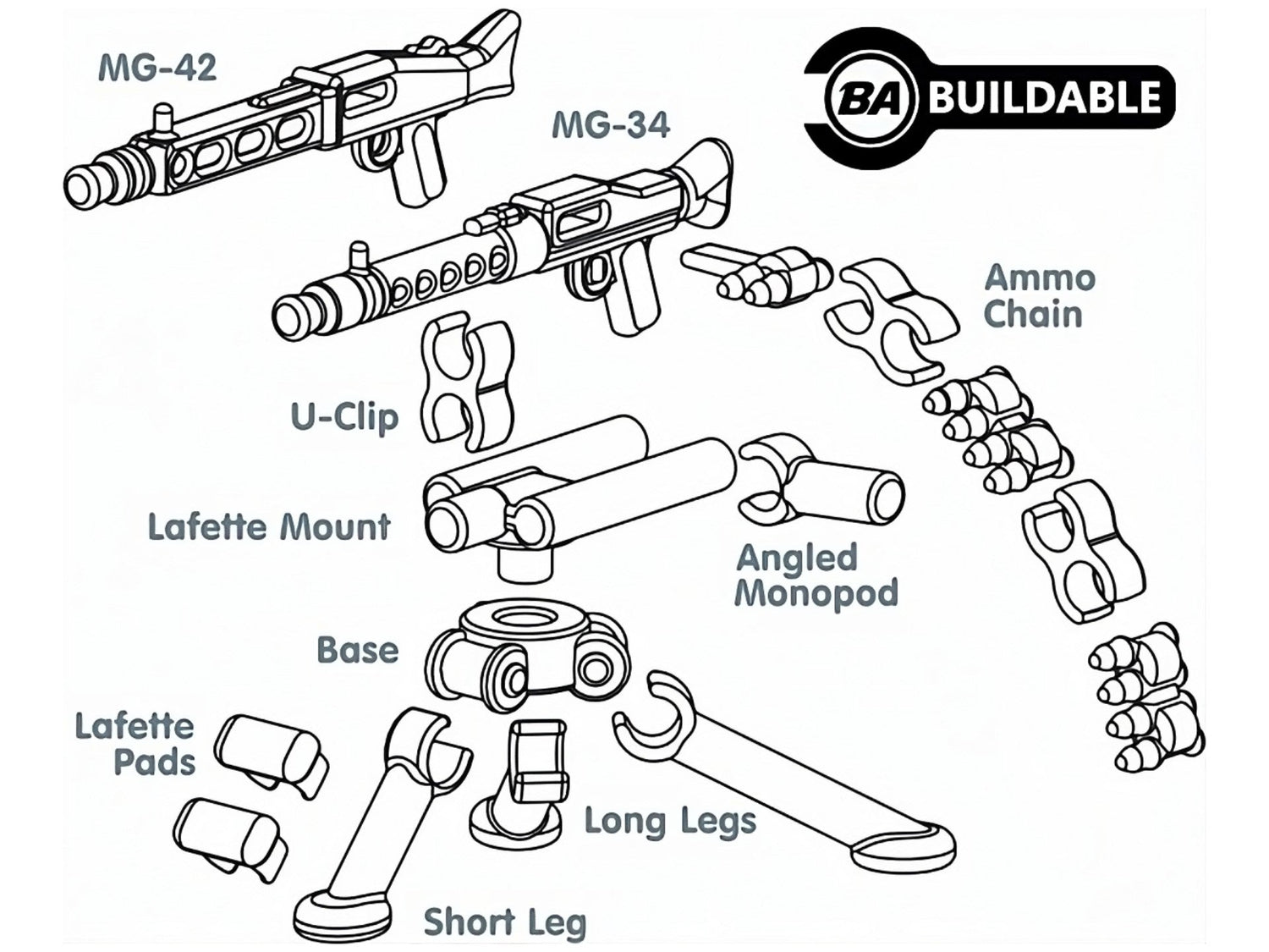 MG34 & 42 With Tripod