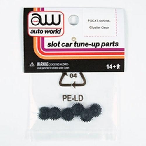 Auto World XTraction Chassis Parts Cluster Gear 6PK Ho Slot Car PSCXT-005