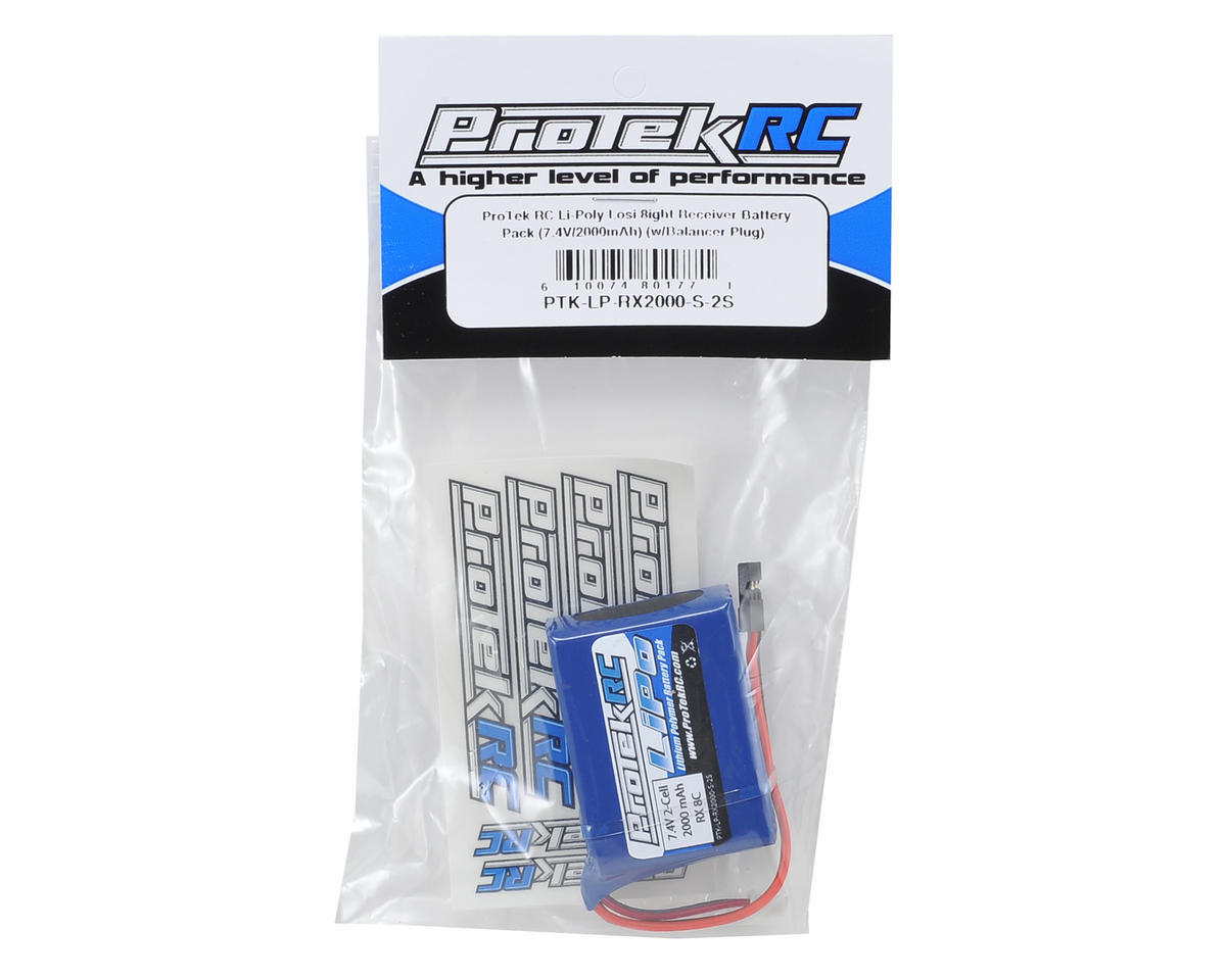 ProTek 5171 RC LiPo HB & Losi 8IGHT Receiver Battery Pack (7.4V/2000mAh) (w/Balancer Plug)