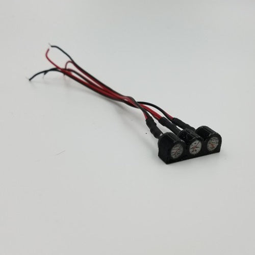 Exclusive RC ERC-10-3044-lit Triple Gauge Pod