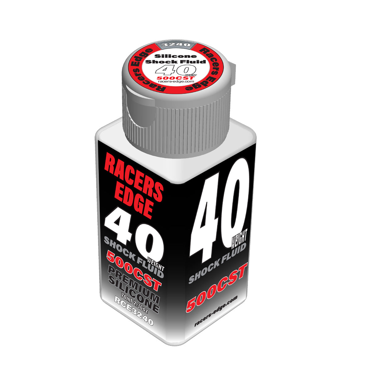 Racers Edge RCE3240 40 Weight, 500cSt, 70ml 2.36oz Pure Silicone Shock Oil