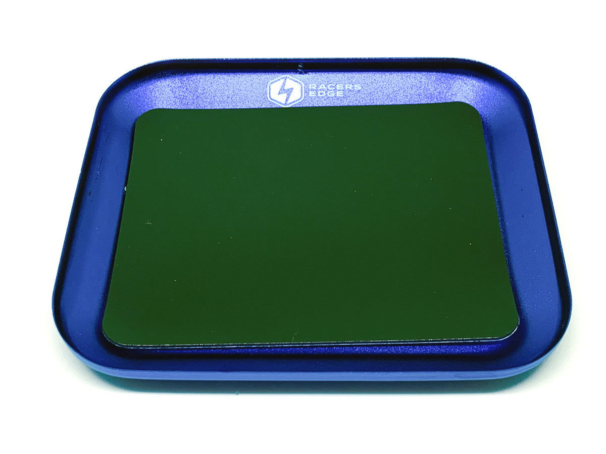 Racers Edge RCE7250BL Aluminum Alloy Magnetic Screw Tray Blue