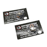 Racers Edge RCESF42 Platinum / Iridum Sure Fire #4 Bujías incandescentes de frío medio (paquete de 2)