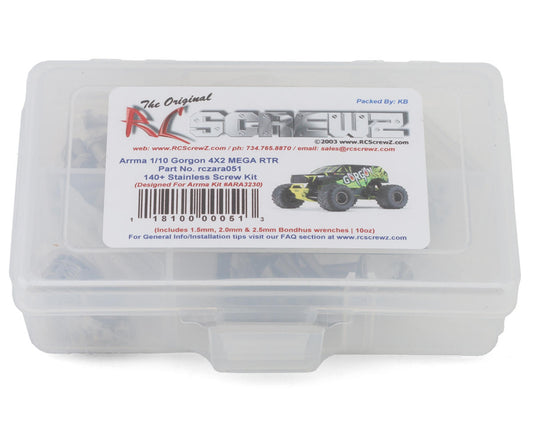 RC Screwz ara051 – Arrma 1/10 Gorgon 4X2 MEGA RTR (#ARA3230) Compatible Stainless Screw Kit
