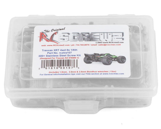 RC Screwz tra107 – Stainless Steel Screw Kit For The Traxxas XRT 4wd 8s 1/6th (#78086-4)