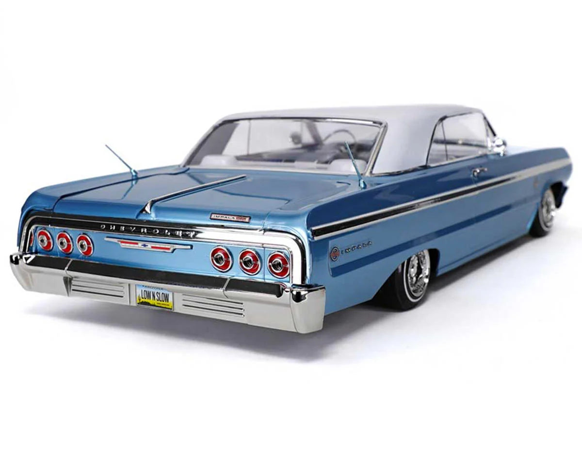 REDCAT 32894 SixtyFour Chevrolet Impala 1/10 RTR Scale Hopping Lowrider (Blue/White) w/2.4GHz Radio