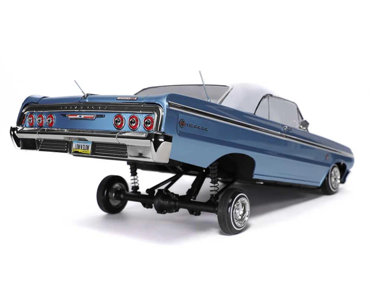 REDCAT 32894 SixtyFour Chevrolet Impala 1/10 RTR Scale Hopping Lowrider (Blue/White) w/2.4GHz Radio