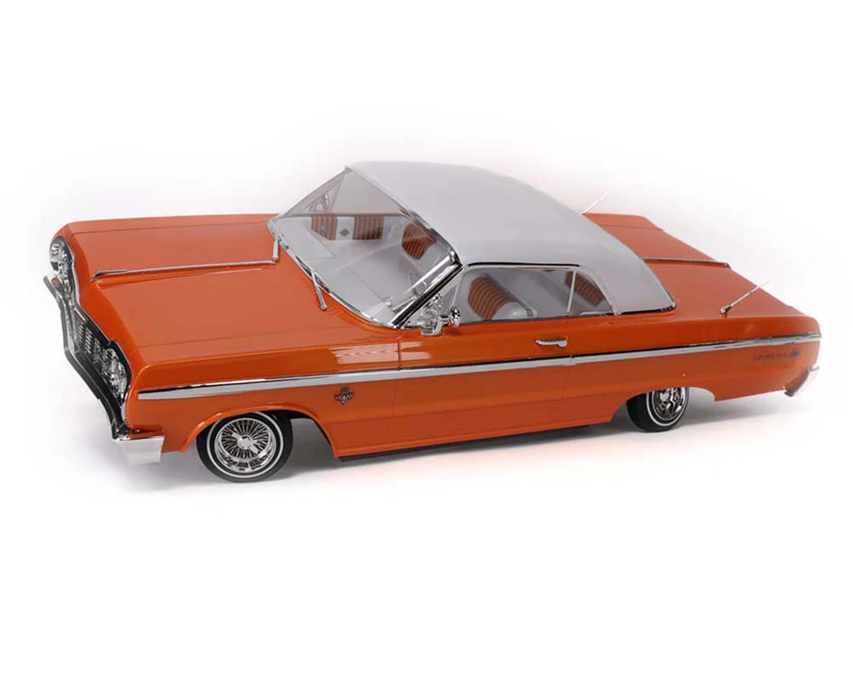 REDCAT 32895 SixtyFour Chevrolet Impala 1/10 RTR Scale Hopping Lowrider (Orange/White) w/2.4GHz Radio