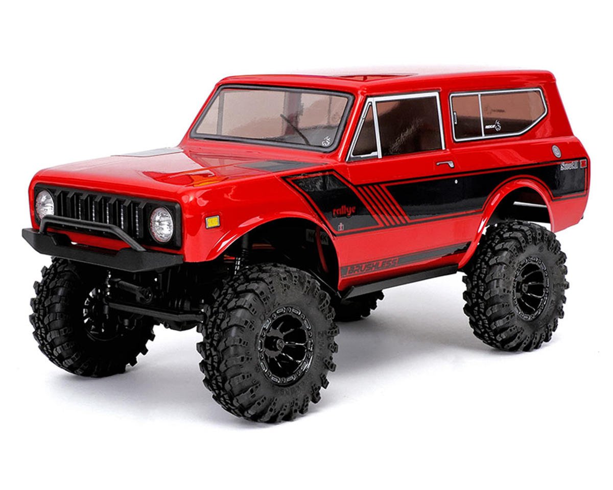Redcat RER39153 Ascent-18 International Scout II 1/18 4WD RTR Brushless Rock Crawler (Red) w/2.4GHz Radio, Battery & Charger