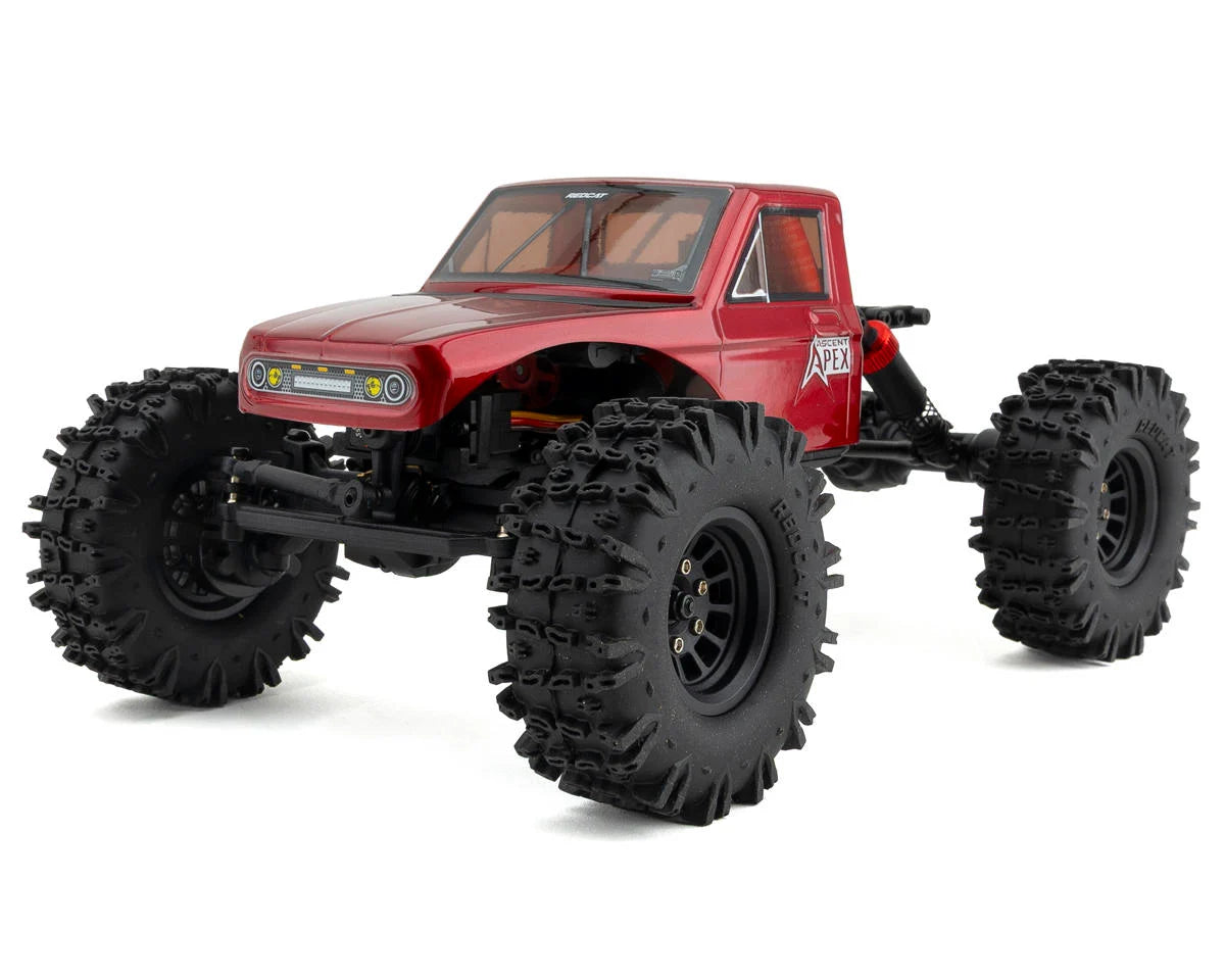 Redcat RER42219 Ascent-18 Apex 1/18 4WD RTR Brushless Rock Crawler (Red) w/2.4GHz Radio, Battery & Charger