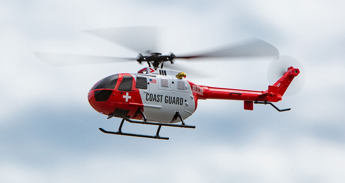 Rage RC RGR6050 Hero-Copter, helicóptero RTF de 4 palas; guardacostas