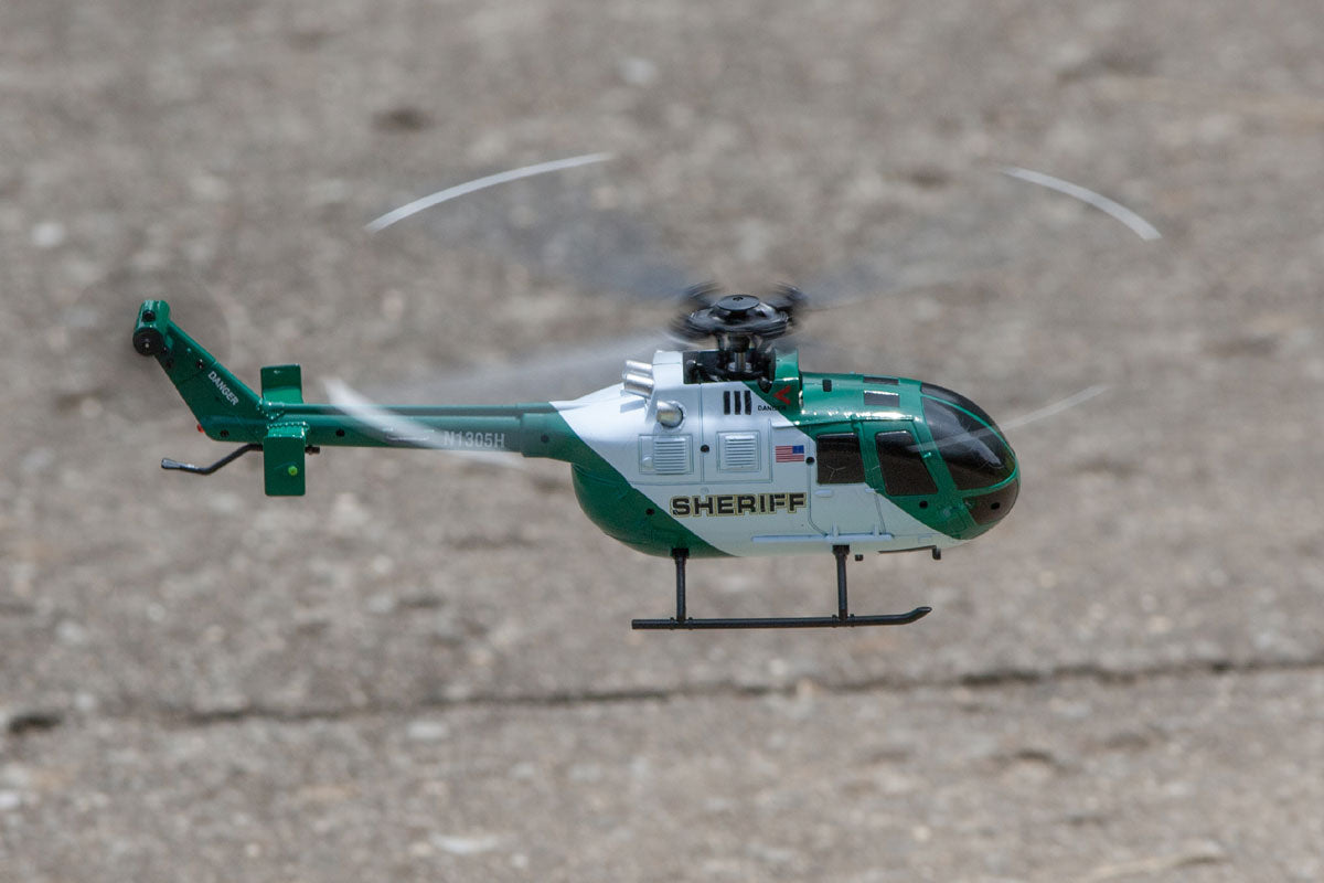 Rage Rc RGR6052 Hero-Copter, helicóptero RTF de 4 palas; Alguacil