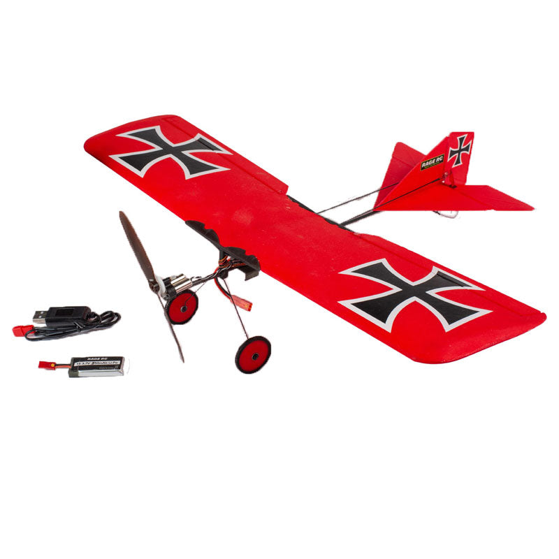 Rage R/C RGRA1119F Vintage Stick X4 Micro RFT Airplane with PASS - for Futaba Transmitter