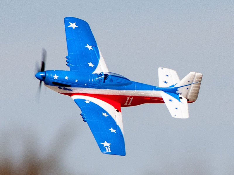 Rage RGRA1300V3 R/C P-51D Miss America Micro RTF Airplane with PASS (Pilot Assist Stability Software) System