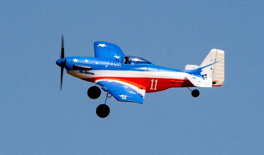 Rage RGRA1300V3 R/C P-51D Miss America Micro RTF Airplane with PASS (Pilot Assist Stability Software) System