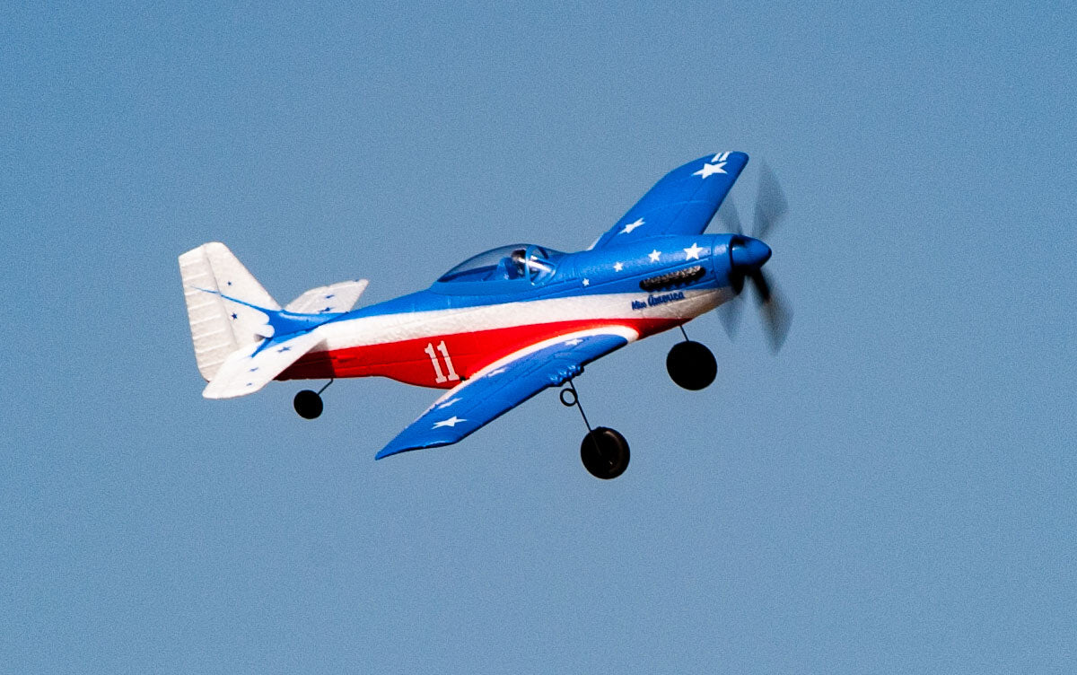 Rage RGRA1300V3 R/C P-51D Miss America Micro RTF Airplane with PASS (Pilot Assist Stability Software) System