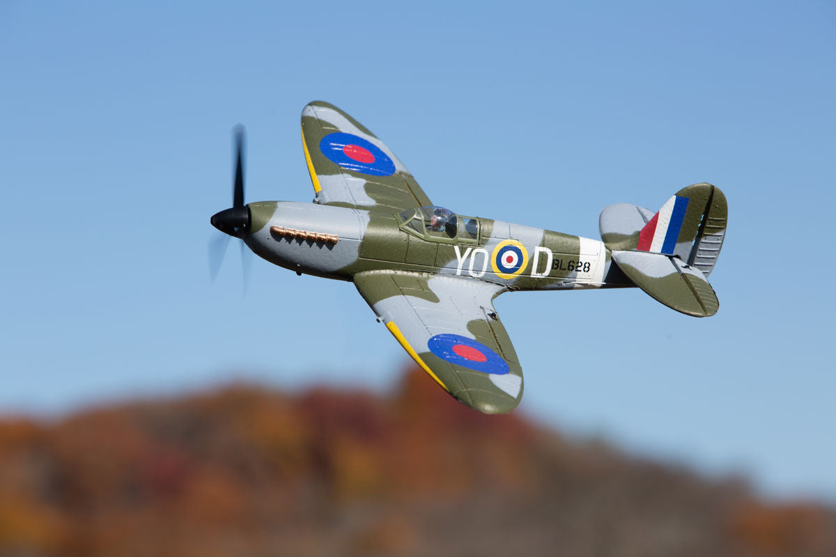 Rage R/C RGRA1303V3 Supermarine Spitfire Micro RTF Airplane with PASS (Pilot Assist Stability Software) System