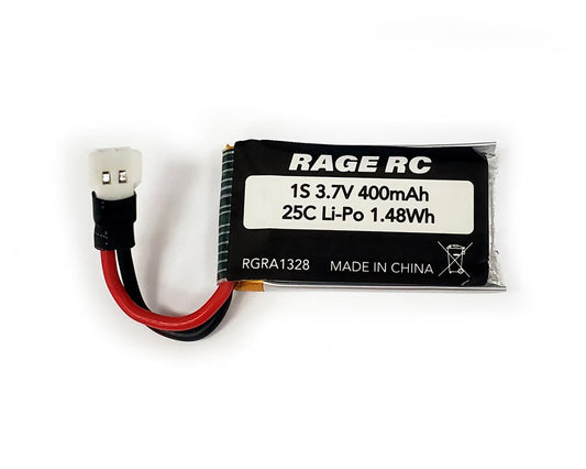 RAGE RGRA1328 Micro Warbirds 25C LiPo (3.7V/400mAh)