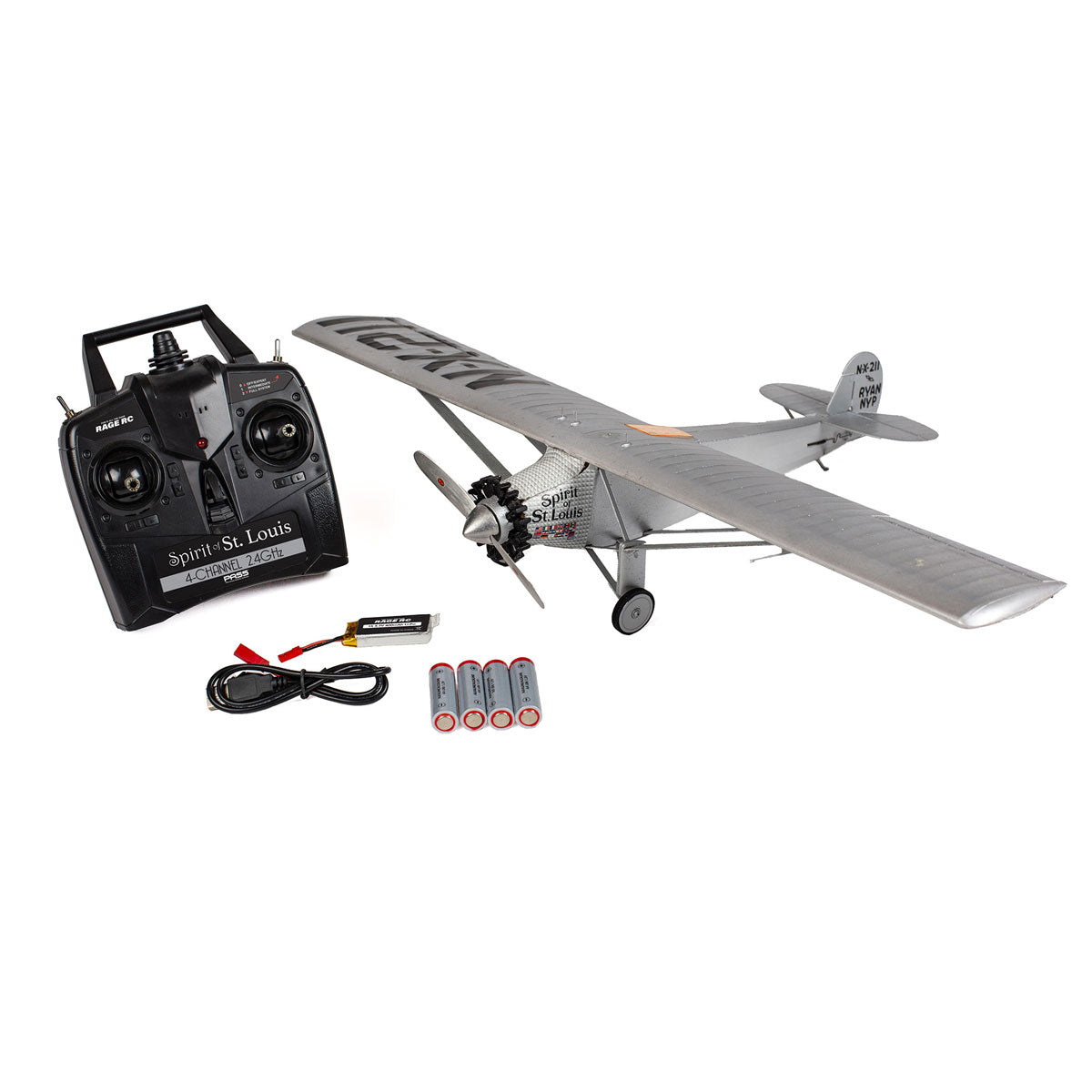 Rage R/C RGRA1450 Spirit of St Louis 4-Ch Micro RTF Airplane