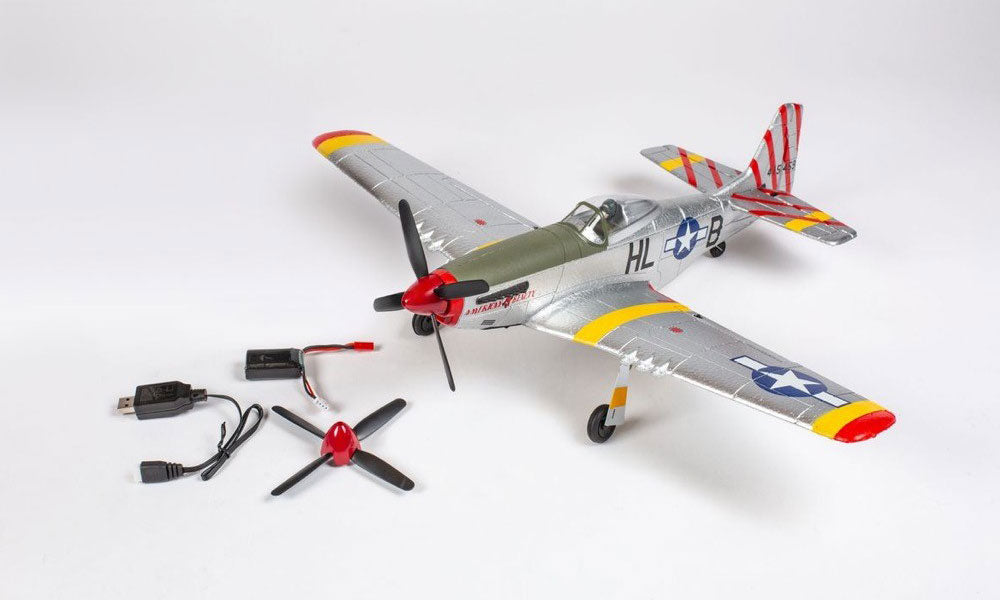Rage R/C RGRA1601 P-51D Mustang 500mm Brushless RFRT (Ready-for-Rage-Transmitter) Warbird with PASS System