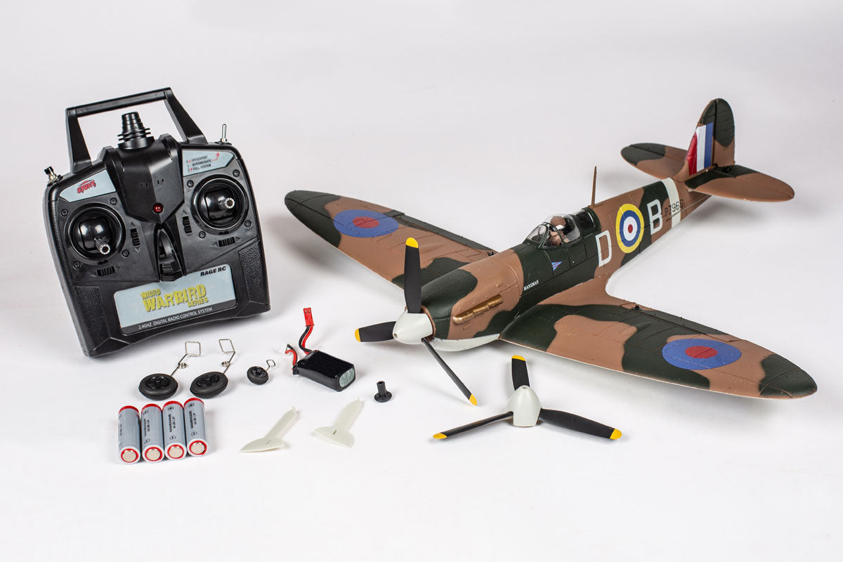 Rage R/C RGRA1606 RAF Spitfire BL 500mm RTF Warbird with PASS (Pilot Assist Stability Software) System