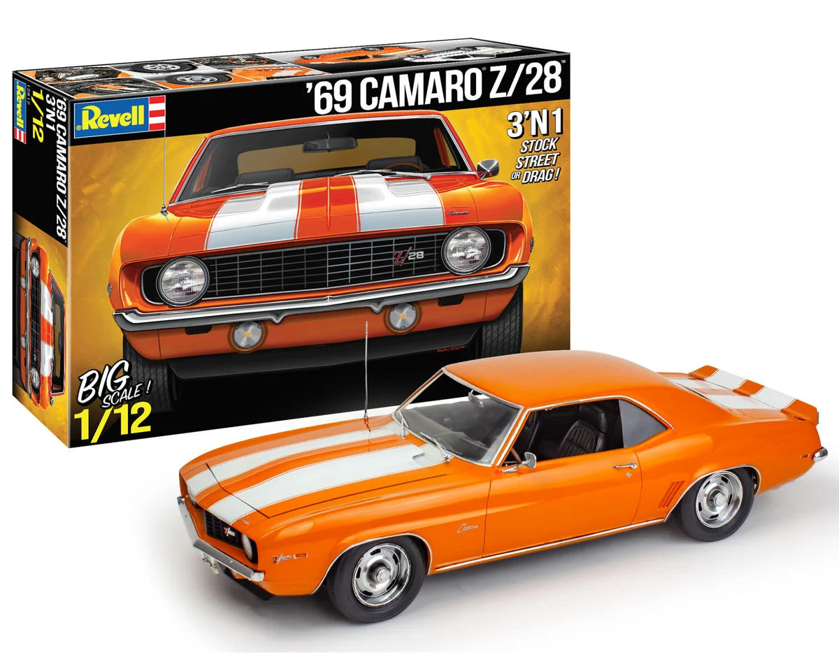 Revell RMX12812 1969 Chevy Camaro 3-N-1 1/12 Scale Plastic Model Kit
