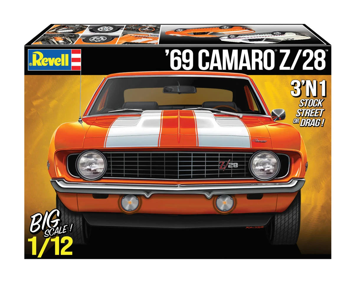 Revell RMX12812 1969 Chevy Camaro 3-N-1 1/12 Scale Plastic Model Kit