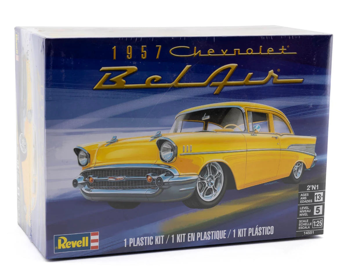 Revell RMX145519090 1/25 1957 Chevy Bel Air Two Door Sedan 2-IN-1 Plastic Model Kit