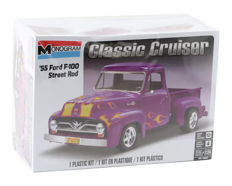 Revell RMX850880 Monogram 1/24 1955 Ford F-100 Pickup Street Rod Plastic Model Kit