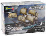 Revell RMX851237 1:35 The Black Diamond Pirate Ship EZ Clip Plastic Model Kit