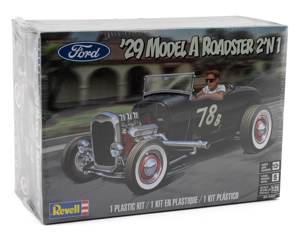 Revell RMX854463 1/25 Scale 1929 Model A Ford Roadster 2-In-1 Plastic Model