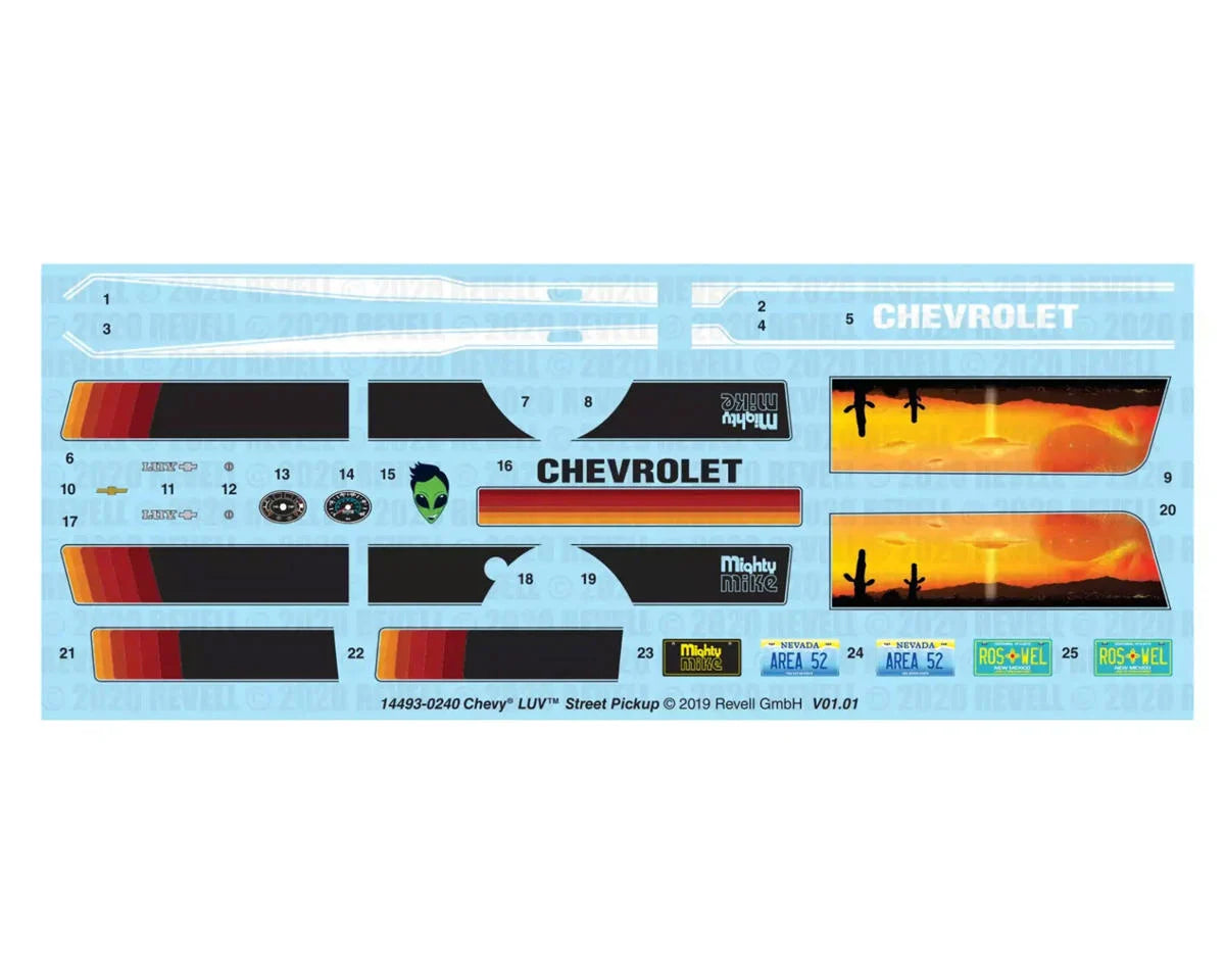 Revell RMX854493 Chevy LUV Street Pickup Truck 1/24 Model Kit