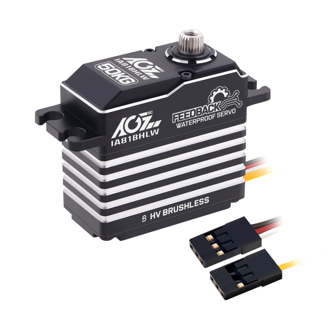 AGFRC IA81BHLW 50KG IP67 Brushless Servo for High-Load RC