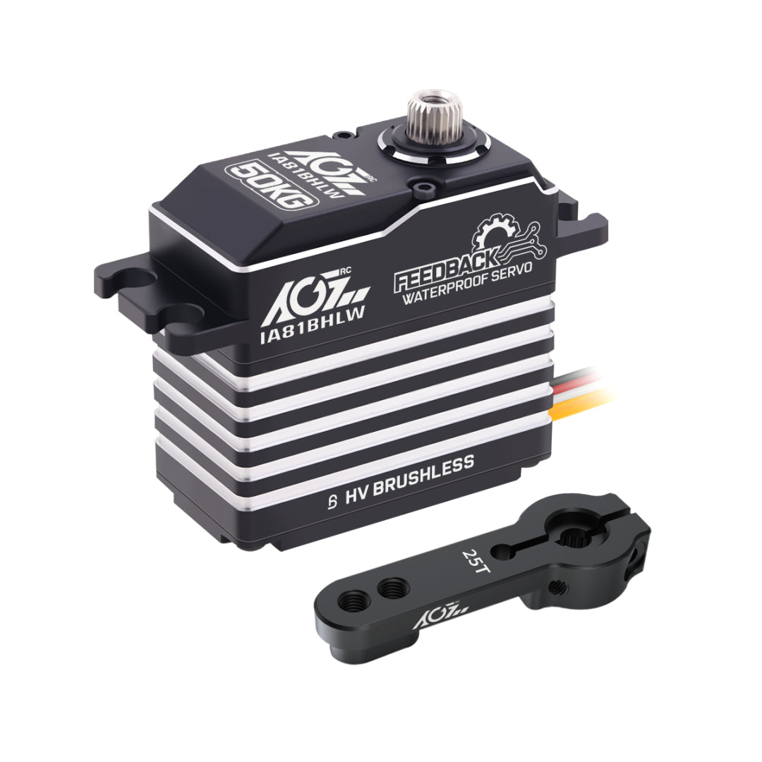 AGFRC IA81BHLW 50KG IP67 Brushless Servo for High-Load RC