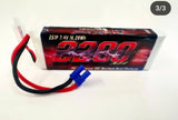 AZURE RACING 2S 2200MAH LIPO BATTERY 75C TO 150C ( GROM )