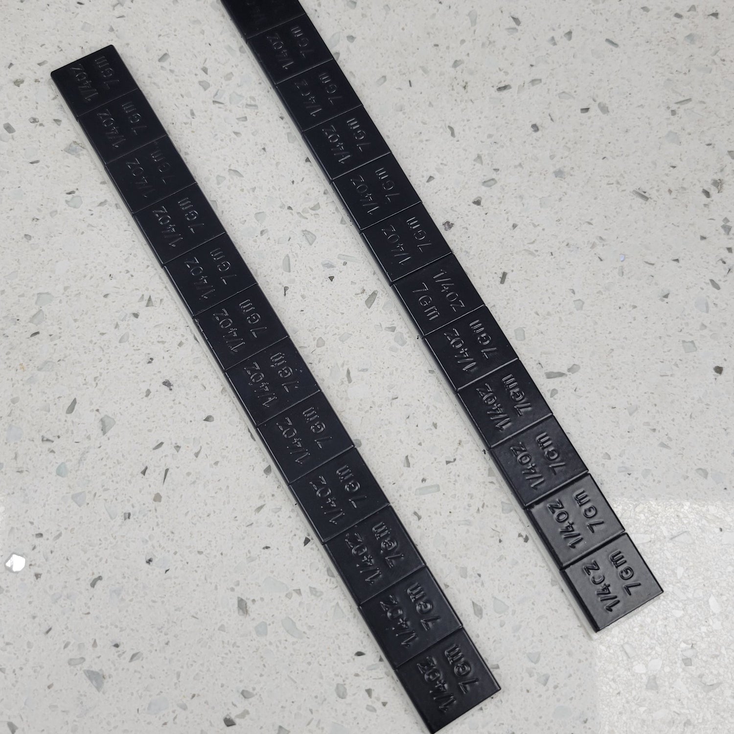 IRonManRc Heavy Duty 1/4oz Adhesive Stick RC Weights Black (2 STRIPS)