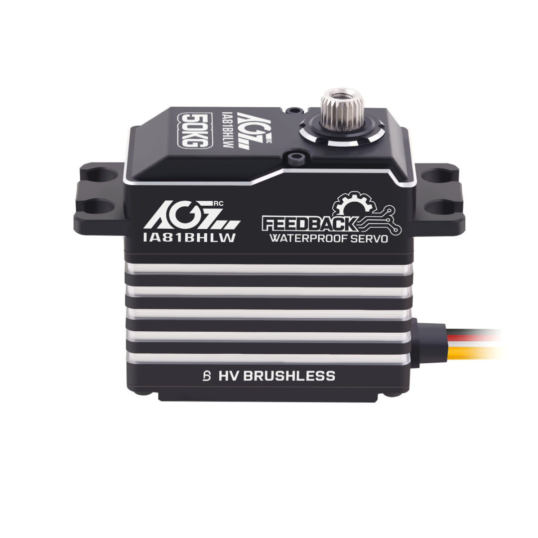 AGFRC IA81BHLW 50KG IP67 Brushless Servo for High-Load RC
