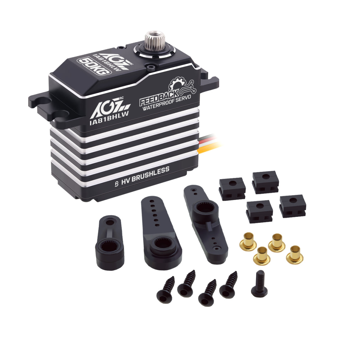 AGFRC IA81BHLW 50KG IP67 Brushless Servo for High-Load RC