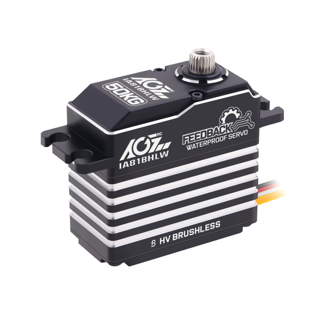 AGFRC IA81BHLW 50KG IP67 Brushless Servo for High-Load RC