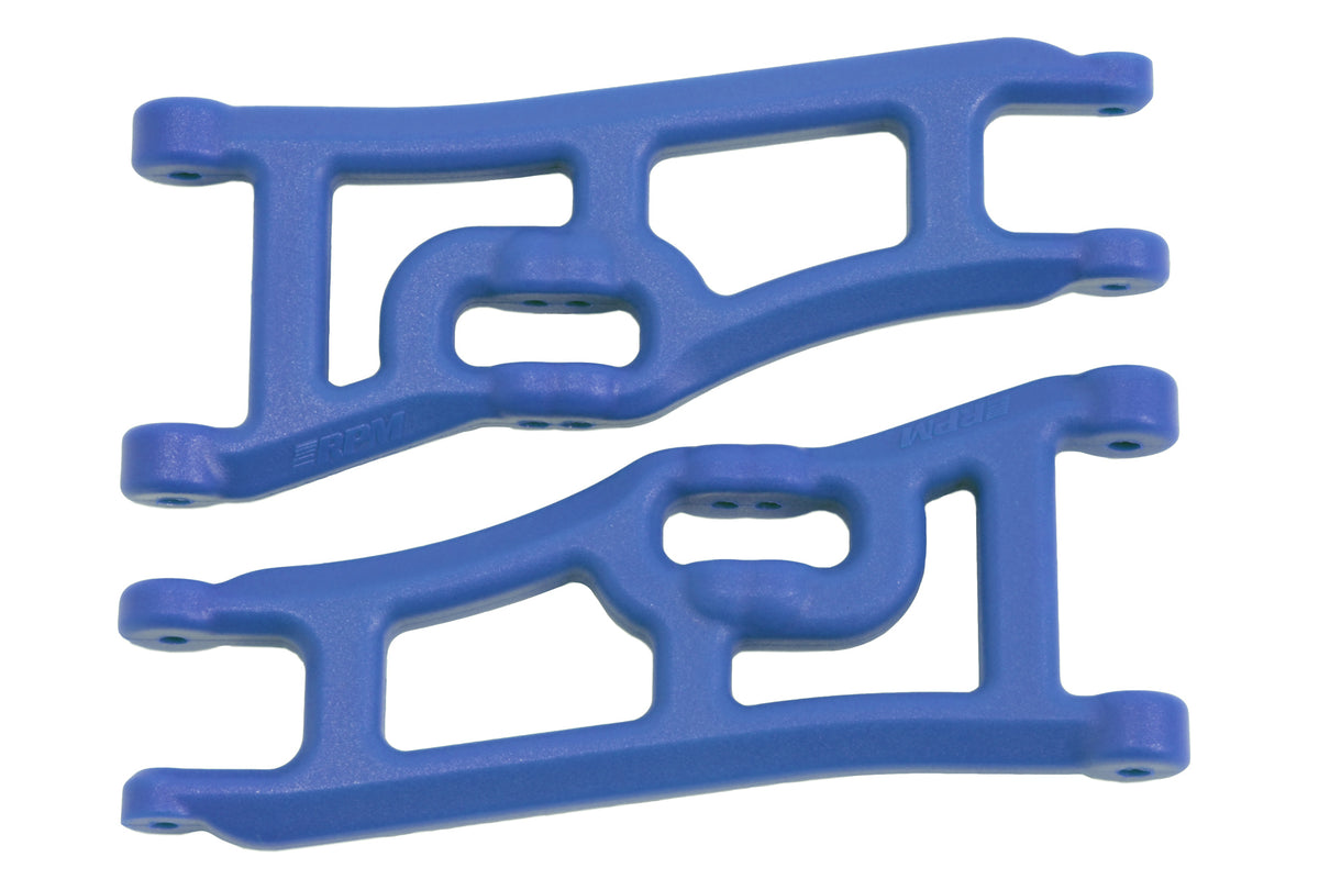 RPM RPM70665 R/C Products Wide Front A-arms for the Traxxas e-Rustler & Stampede 2wd - Blue