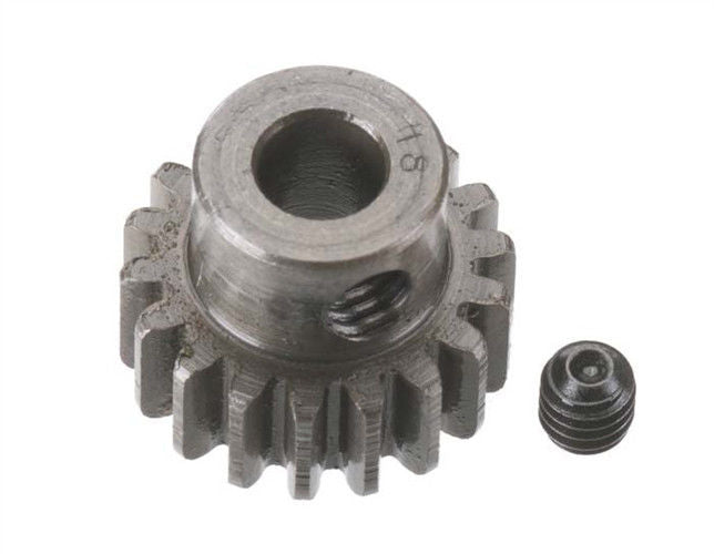 ROBINSON RACING RRP8718  HARD 5MM BORE(.8) PINION 18T