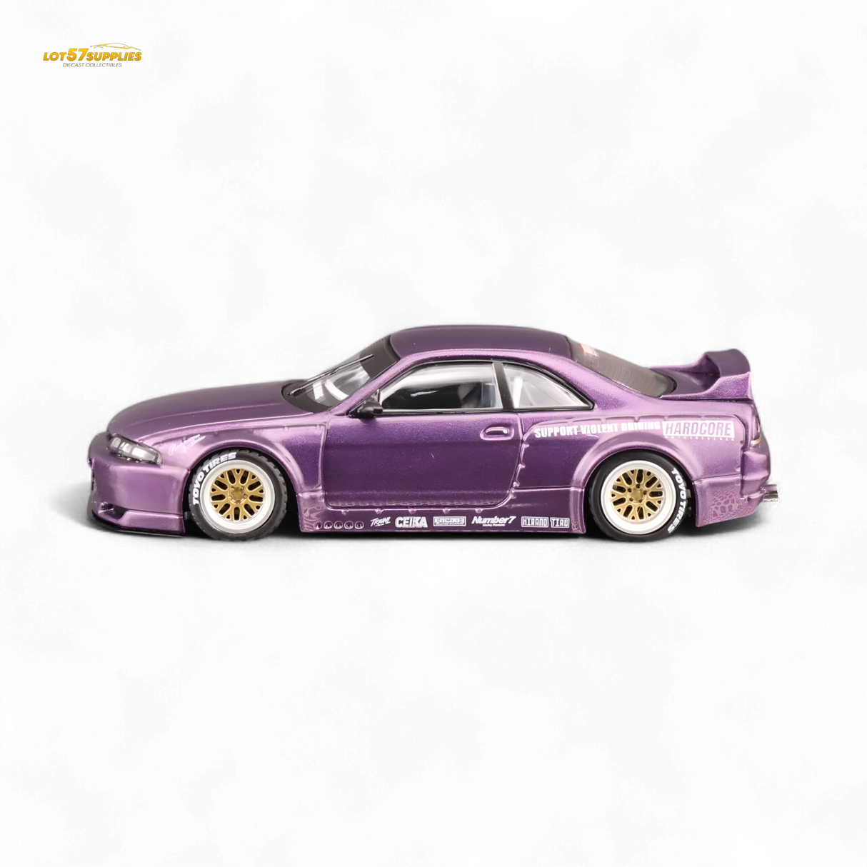 Inno64 Nissan Skyline GT-R R33 Pandem Rocket Bunny Purple 1:64